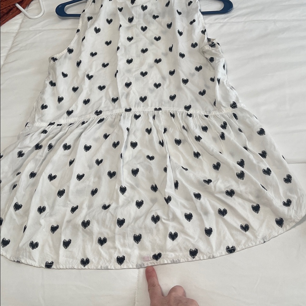 beachlunchlounge White and Black Heart High Low Skirt - Picture 8 of 10